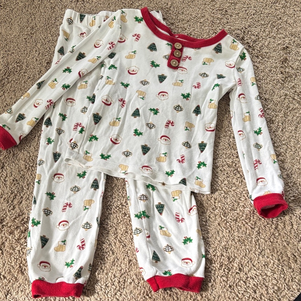 Festive Kids Pajamas 5T Organic